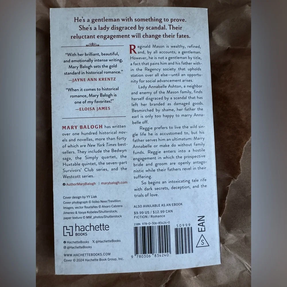NWT A Matter of Class: A Novel by Mary Balogh